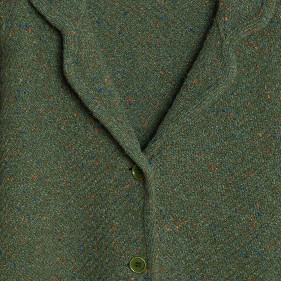 Sundazed (Belgium) Chevron Tweed Knit Bias Bound Cloverleaf Cardigan : M - Picture 6 of 8